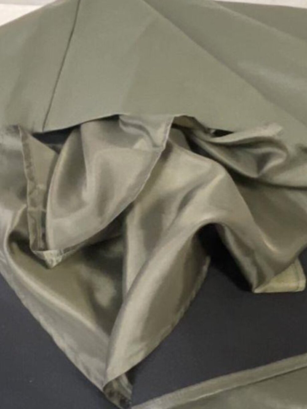 Anthropologie Eva Franco Olive Green Vegan Leather Cutout Midi Dress Size 8 - Picture 7 of 7